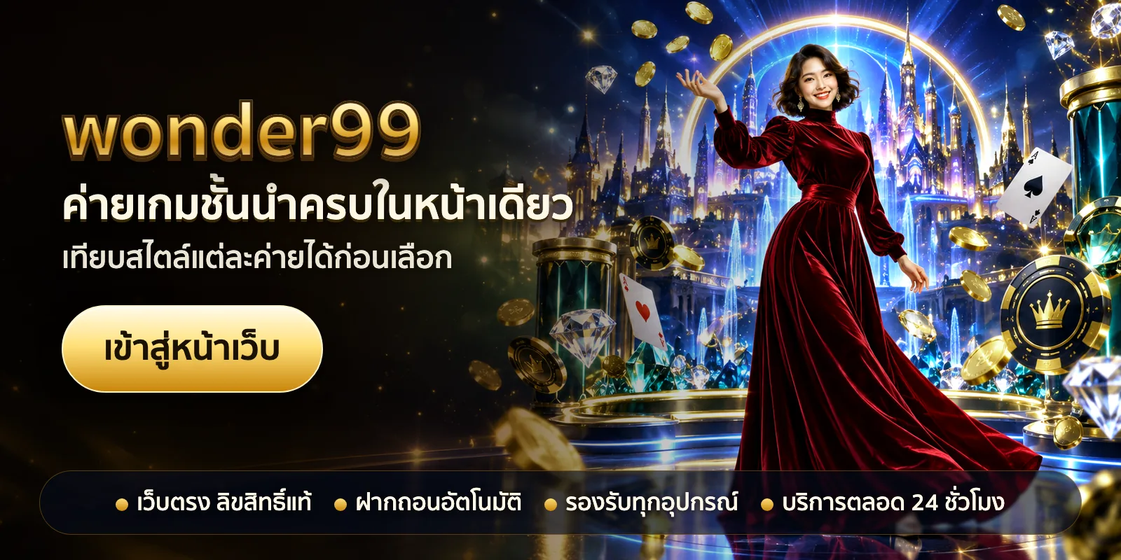 ภาพหัวเรื่องของ wonder99 ชุดที่ 3 — ค่ายเกมชั้นนำครบในหน้าเดียว
